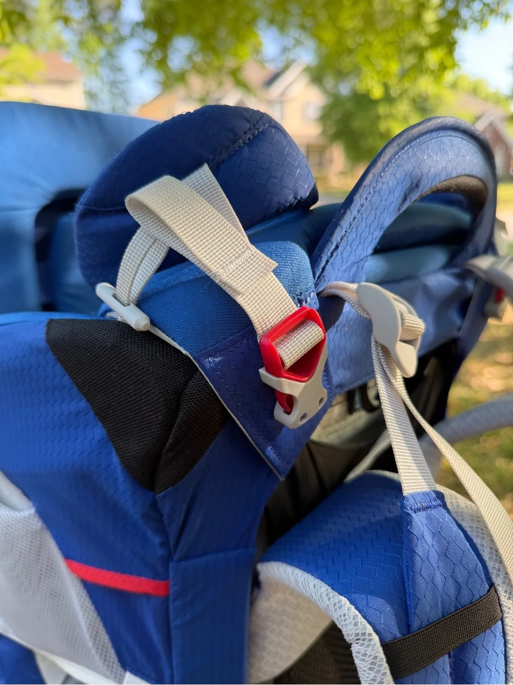 OSPREY Blue Child Carrier Backpack with Black Carry Poco Bag
